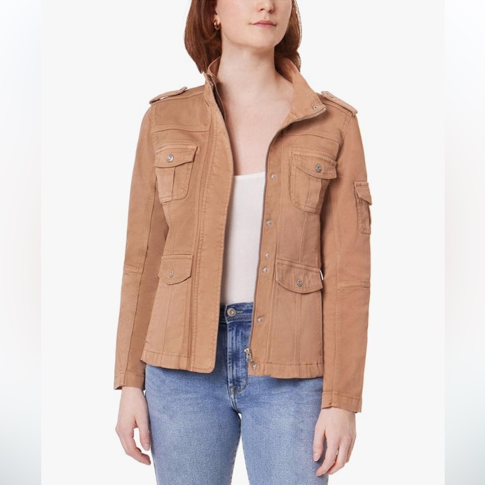 Gently Used Kensie Utility Jacket in size Medium, color Khaki